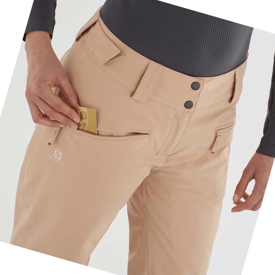 Pantalones De Esquí Salomon EDGE Mujer Rosas | MX 2325EBC